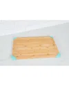 Lipper International Bamboo Cutting Board With Silicone Corners In Neutral