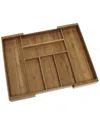 Lipper International Bamboo Expandable Flatware Organizer In Brown