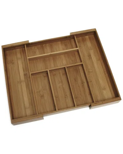 Lipper International Bamboo Expandable Flatware Organizer In Brown