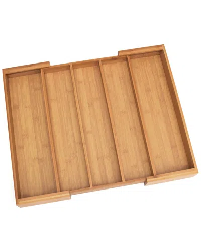 Lipper International Bamboo Expandable Utensil Holder In Brown
