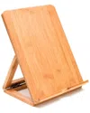 Lipper International Bamboo Ipad Folding Stand In Brown