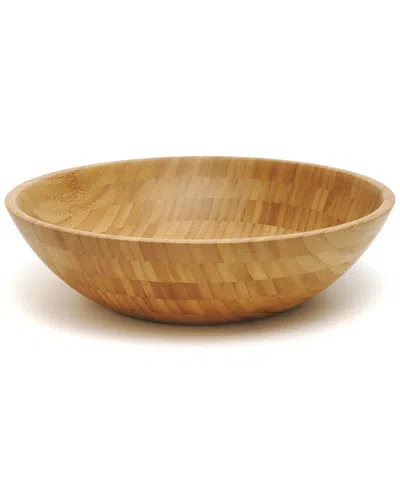 Lipper International Bamboo Large Salad Bowl In Brown