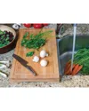 Lipper International Bamboo Over-the-sink/stove Cutting Board, Large In Brown