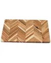 Lipper International Large Acacia Herringbone Cutting Board In Brown
