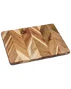 Lipper International Medium Acacia Herringbone Cutting Board In Brown