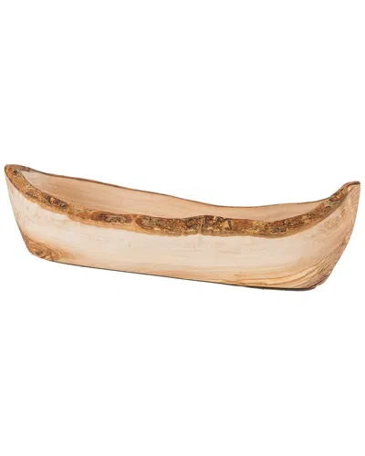 Lipper International Olive Wood Bread Basket In Brown