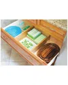 Lipper International Set Of 2 Bamboo Deep Kitchen Drawer Dividers In Brown