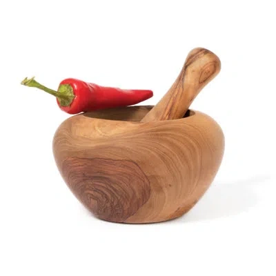 Lipper International Wood Mortar And Pestle Set