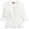 Lipsy Lace Dobby Shirt