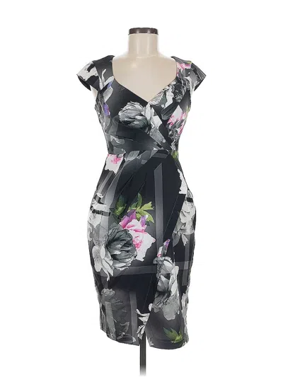 Pre-owned Lipsy London Cocktail Dress In Gray