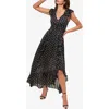 Lipsy Metallic Maxi Ruffle Dress