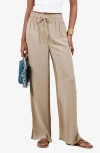 Lipsy Stone Wide Leg Pants In Neutral