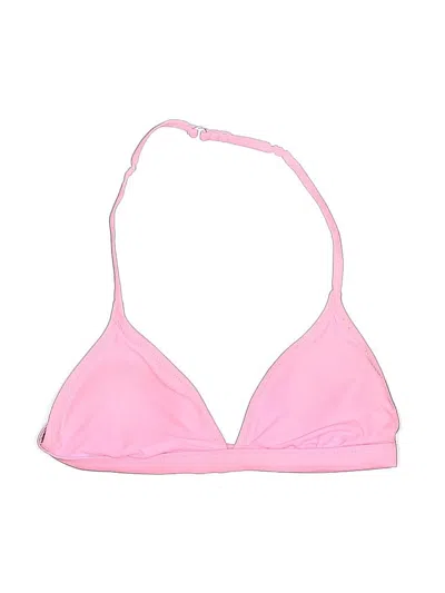 Pre-owned Liquid Blue Swimsuit Top Pink Swimwear