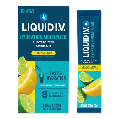Liquid I.v. Hydration Multiplier Electrolyte Drink Mix Lemon Lime - 10 Ct