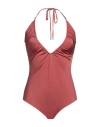 Liquirizia Beachwear Woman One-piece Swimsuit Antique Rose Size L Polyamide, Elastane In Pink