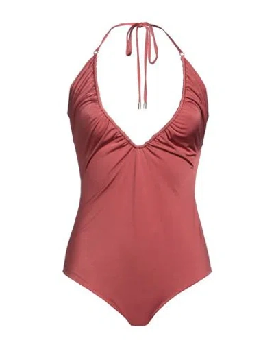 Liquirizia Beachwear Woman One-piece Swimsuit Antique Rose Size L Polyamide, Elastane In Pink