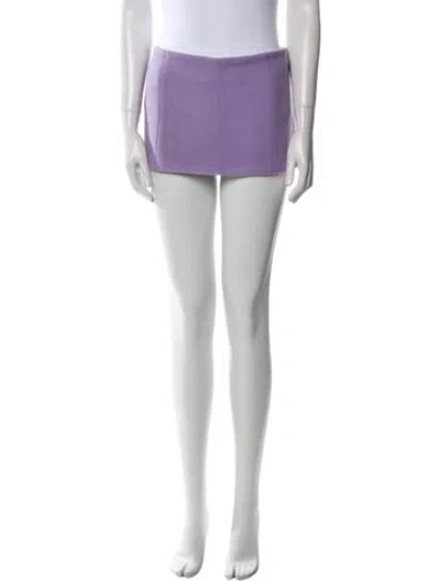 Pre-owned Lirika Matoshi Mini Skirt In Blue