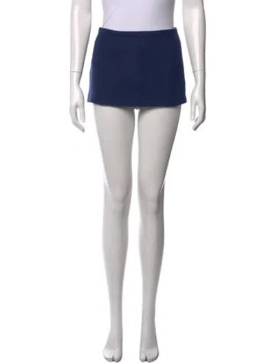 Pre-owned Lirika Matoshi Mini Skirt In Blue
