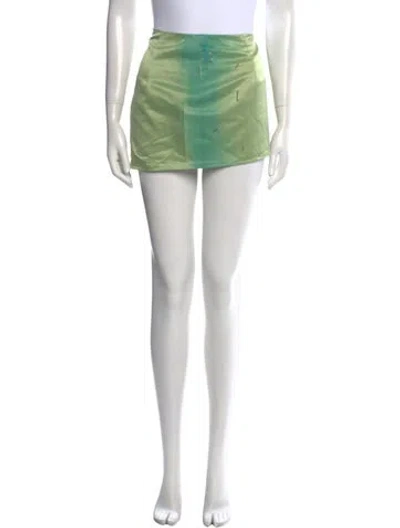 Pre-owned Lirika Matoshi Mini Skirt In Gray