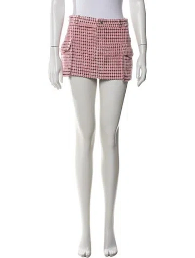 Pre-owned Lirika Matoshi Mini Skirt In Pink