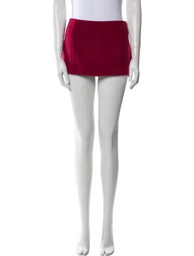 Pre-owned Lirika Matoshi Mini Skirt In Red