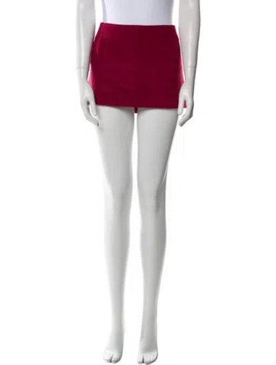 Pre-owned Lirika Matoshi Mini Skirt In Red