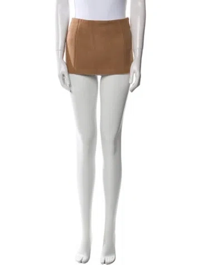 Pre-owned Lirika Matoshi Mini Skirt W/ Tags In Brown