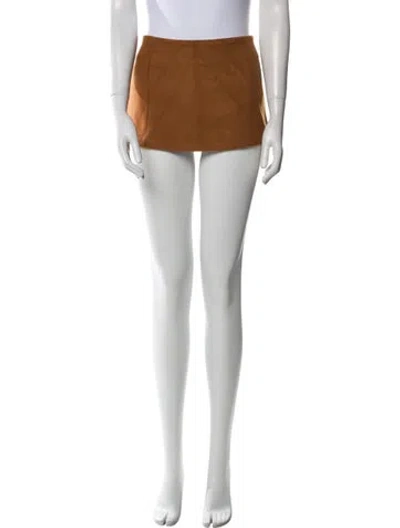 Pre-owned Lirika Matoshi Mini Skirt W/ Tags In Brown