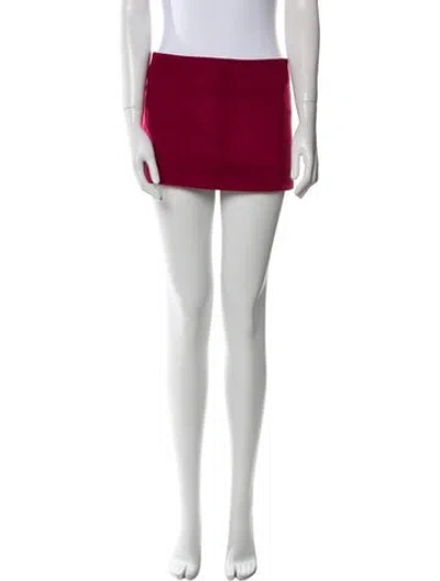 Pre-owned Lirika Matoshi Mini Skirt W/ Tags In Red