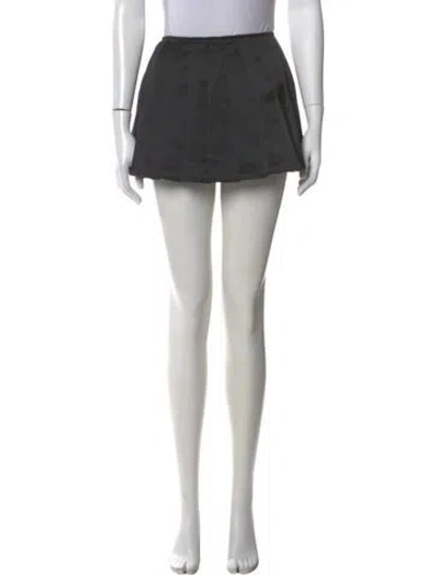 Pre-owned Lirika Matoshi Pleated Accents Mini Skirt In Black