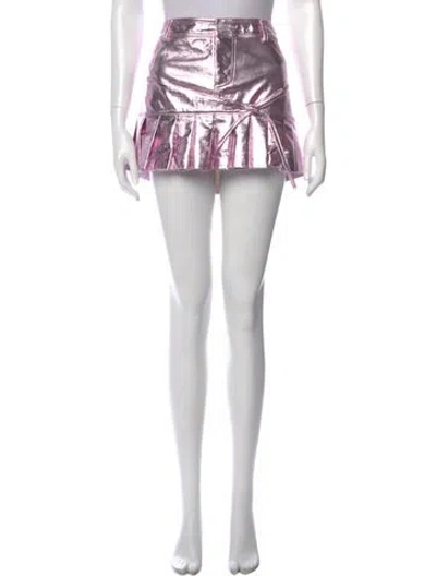 Pre-owned Lirika Matoshi Printed Mini Skirt In Multi