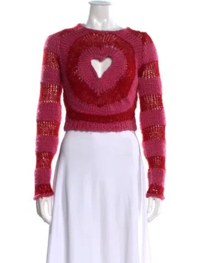 Pre-owned Lirika Matoshi Striped Crew Neck Sweater In Multi