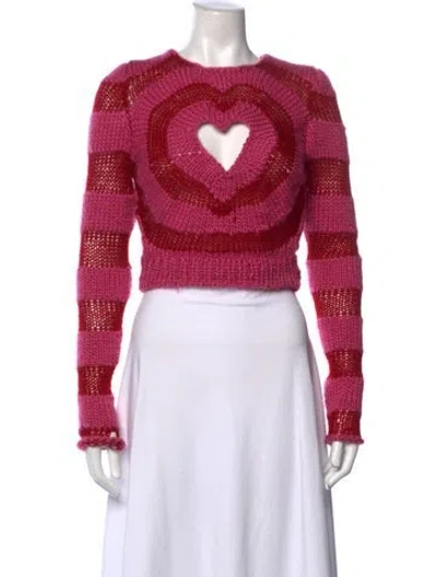 Pre-owned Lirika Matoshi Striped Crew Neck Sweater In Multi