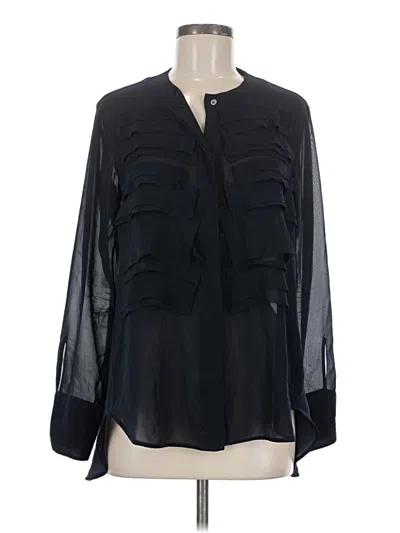 Pre-owned Lis Lareida Long Sleeve Blouse In Black