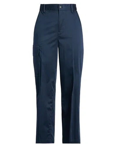 Lis Lareida Woman Pants Navy Size 10 Cotton, Elastane In Blue