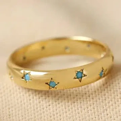 Lisa Angel Star Crystal Ring In Gold L/m