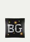 Lisa Bayer Bg Stars Glass Tray In Black Yellow