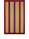 Lisa Corti Abstract-print Striped Table Cloth In Neutrals