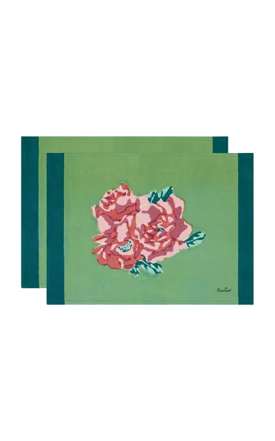Lisa Corti - American Mat 35x48 Nina Rose Mint X2 - Green