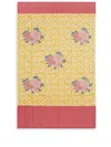 Lisa Corti Arabesque Corolla Floral-print Beach Towel In Yellow