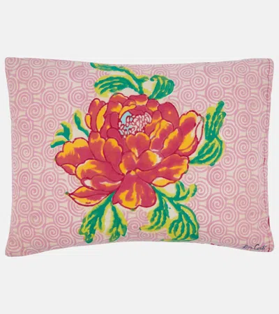Lisa Corti Kissen Camelia Magenta Aus Baumwolle In Pink