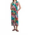 Lisa Corti Cheack Mini Dress In Nizam Allover Ferozi In Multi