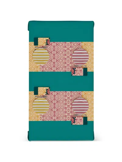 Lisa Corti Damask-print Floral-motif Table Runner In Multi