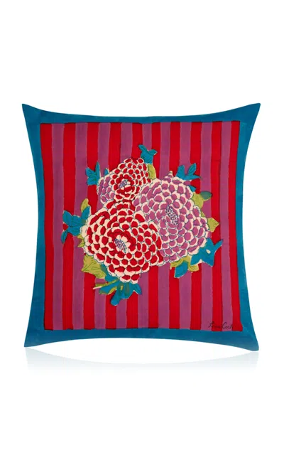 Lisa Corti - Federe 45x45 Arabesque Corolla Natural-coffee - Multi