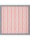 Lisa Corti Flame Design Cotton Tablecloth (180cm X 180cm) In Pink
