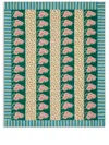 Lisa Corti Floral-print Cotton Table Cloth In Green