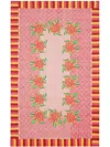 Lisa Corti Floral-print Cotton Table Cloth In Pink