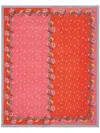Lisa Corti Floral-print Cotton Table Cloth In Pink