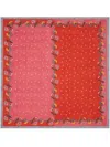 Lisa Corti Floral-print Cotton Table Cloth In Pink