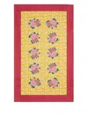 Lisa Corti Arabesque Corolla Rectangular Tablecloth In Yellow